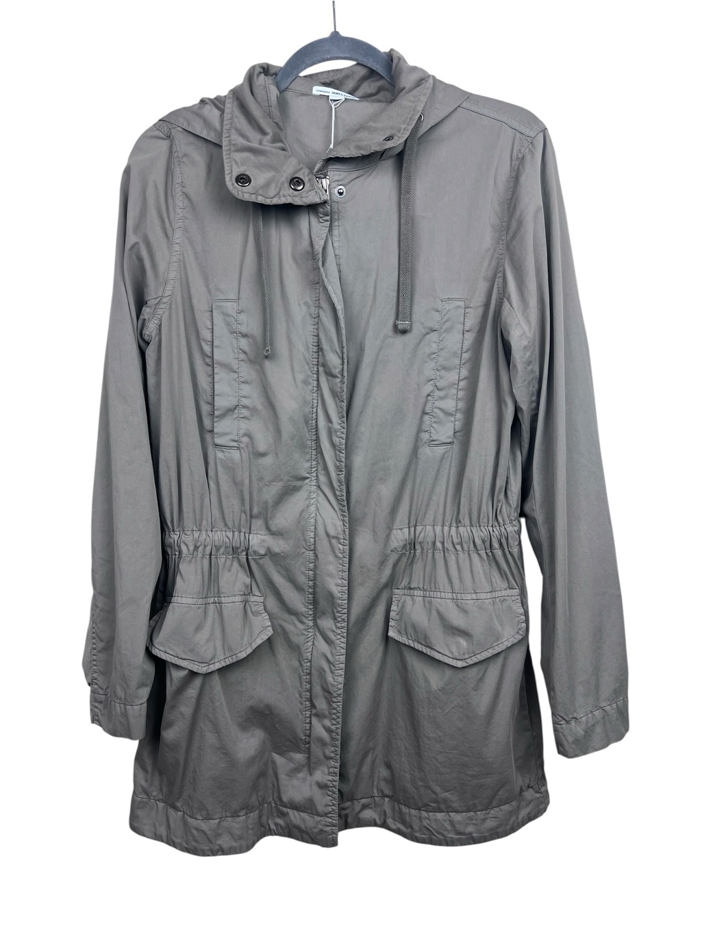 Standard James Perse Hooded Military-Style Utility Jacket Hooded Green Women’s